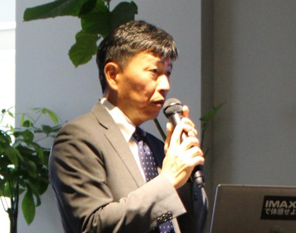 バルコのエキスペリエンスセンターがオープンするのに合わせ9月24日に加藤社長が会見